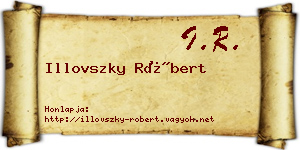 Illovszky Róbert névjegykártya