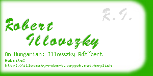 robert illovszky business card